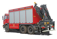 Rescue Vehicle With Crane