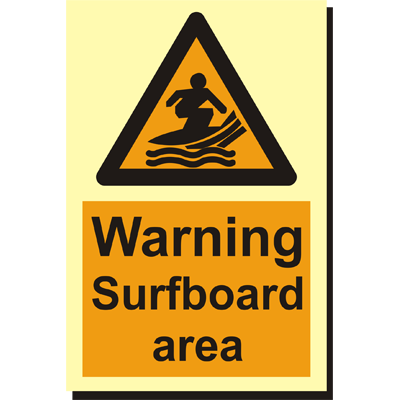 Warning Surfboard
