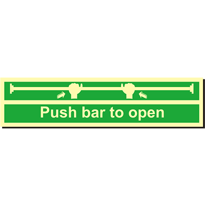 Push bar to Open
