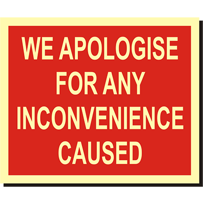 We Apologise