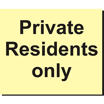 Residents only